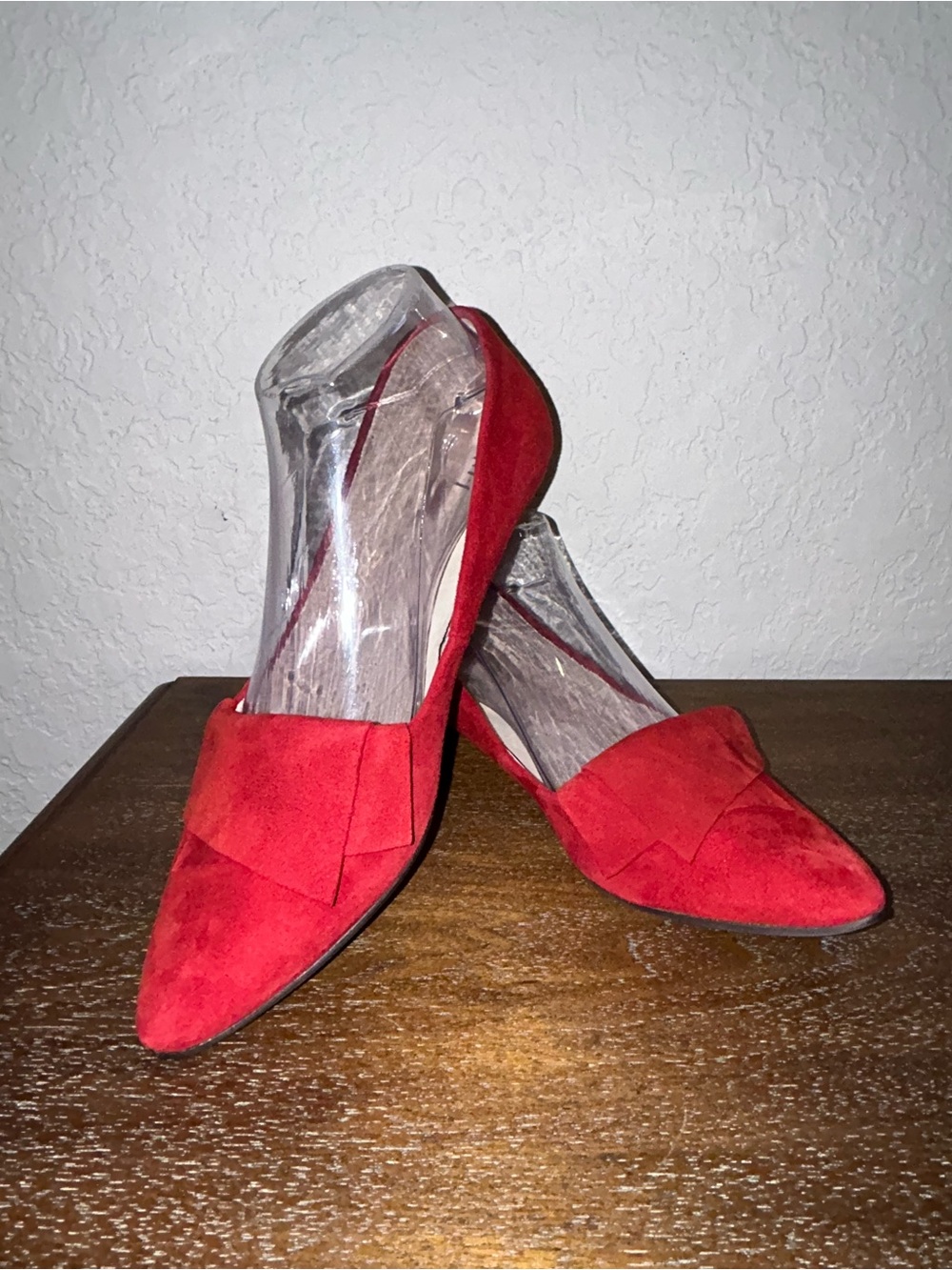 J.Jill Suede Leather Slip On Point Toe Kitten Heel Flat Shoes